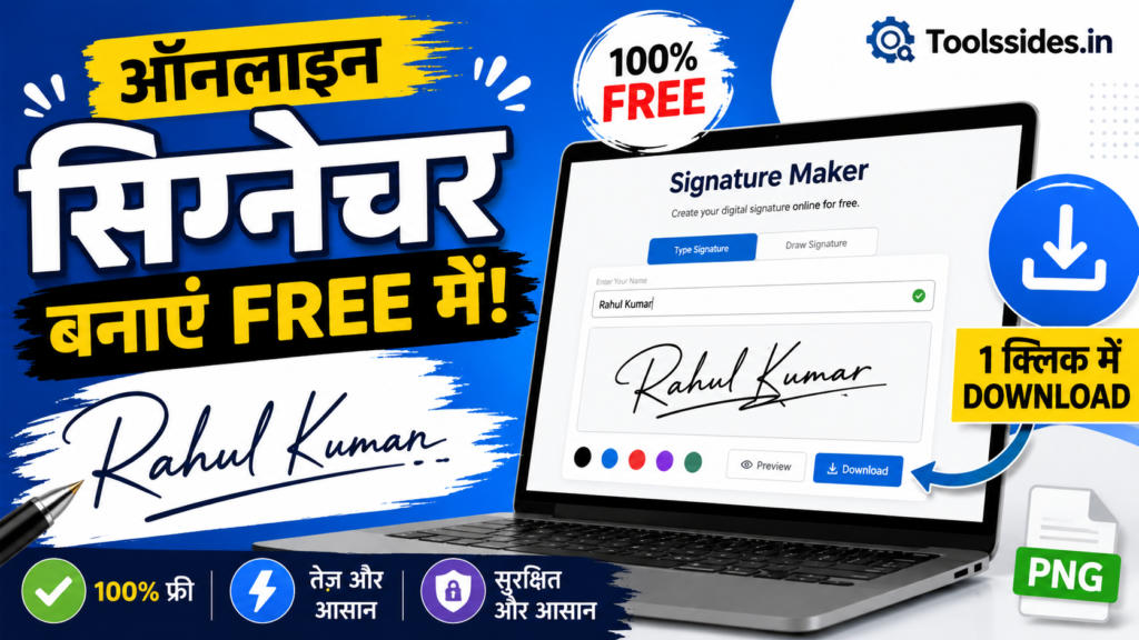 Signature Maker – ऑनलाइन डिजिटल सिग्नेचर बनाने का आसान और फ्री टूल